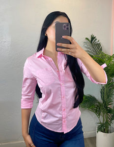 BOBBI BUTTON TOP (PINK)