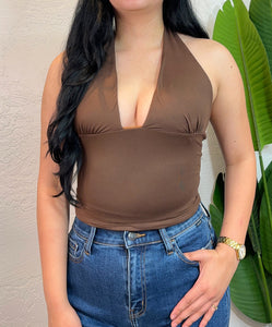 Martina Halter Top (Brown)