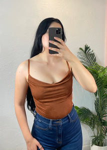 ALESSIA BODYSUIT (BROWN)