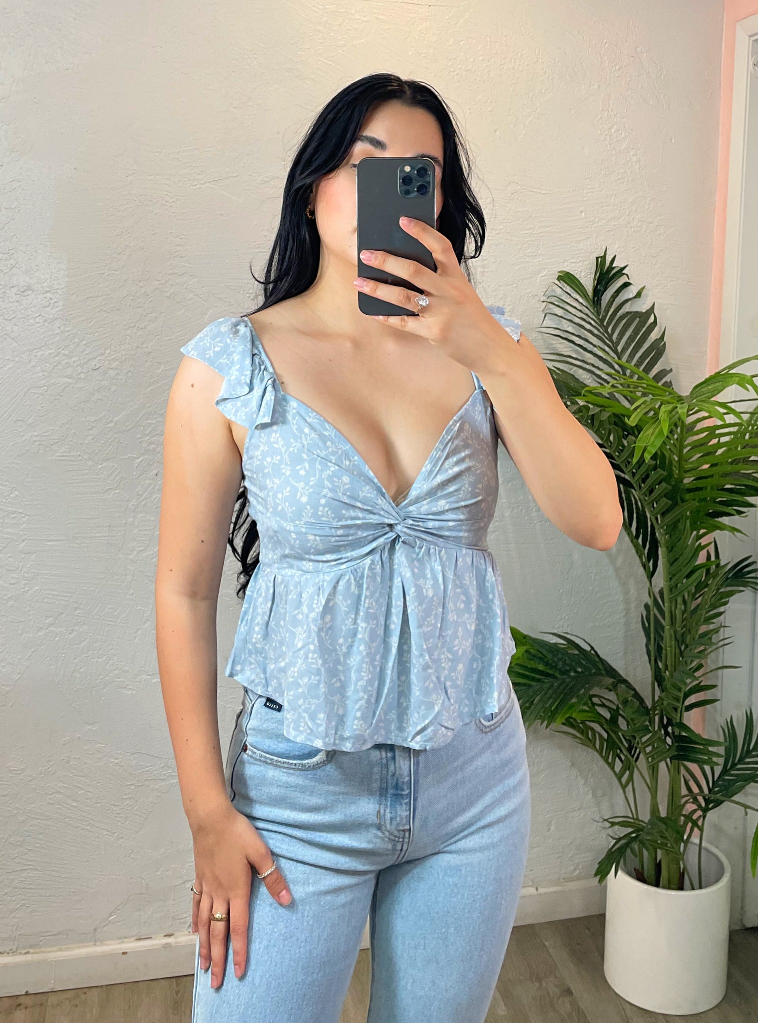 CAMILA TOP (BLUE)