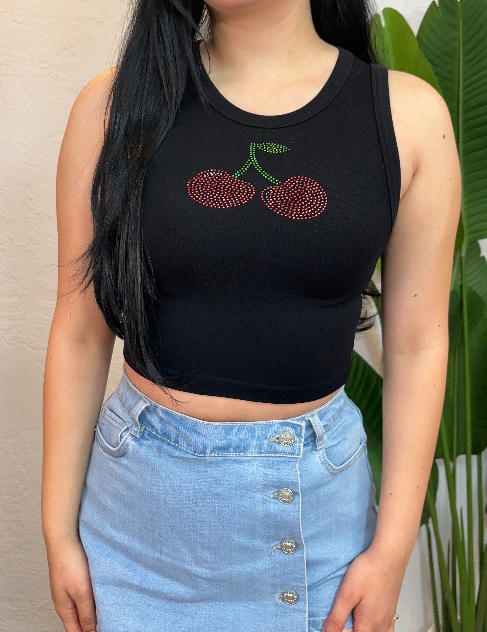 La Cherry Top (Black)