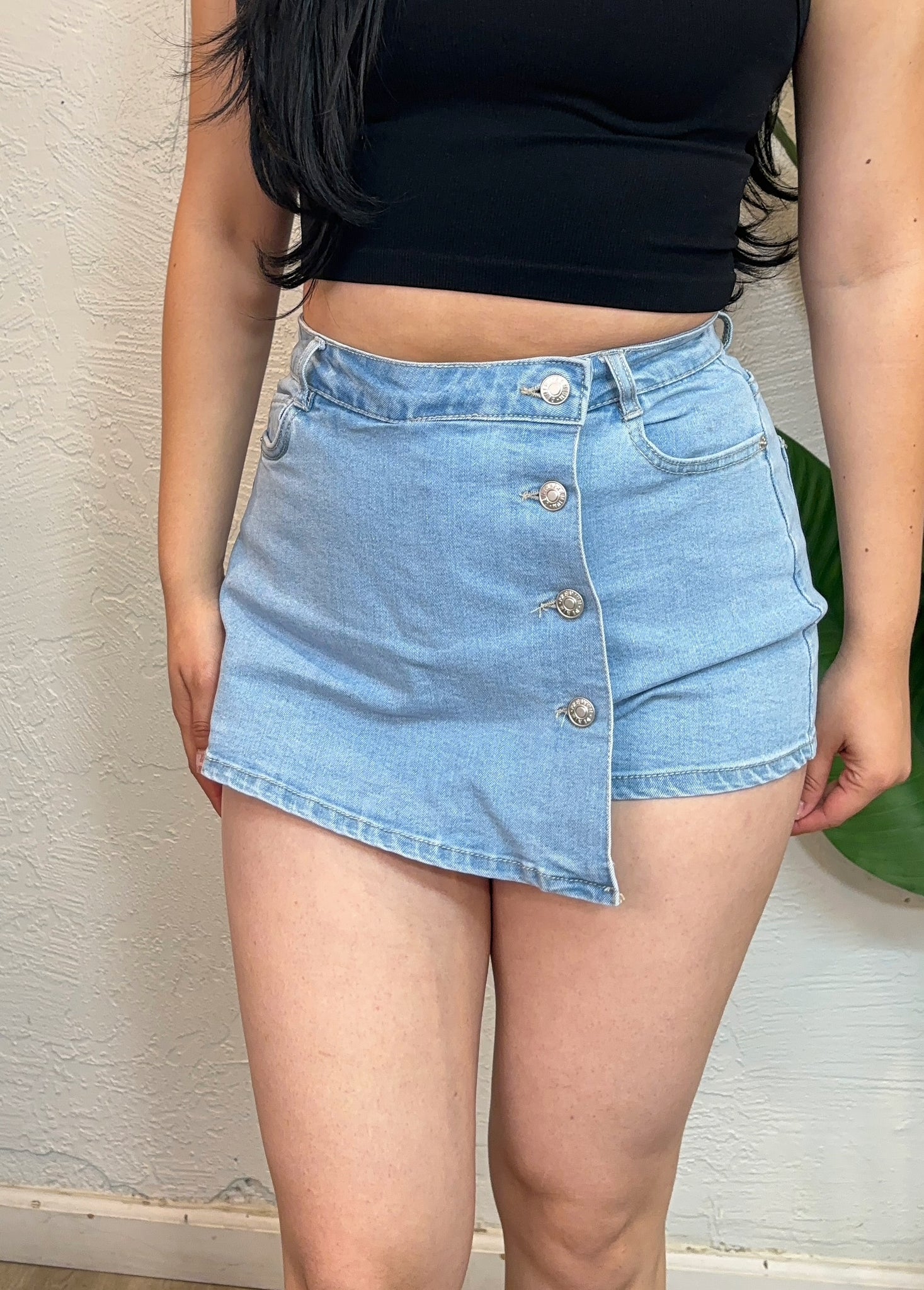 Teresa Denim Skort (Blue)