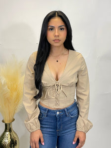 PIPER CORSET TOP (KHAKI)