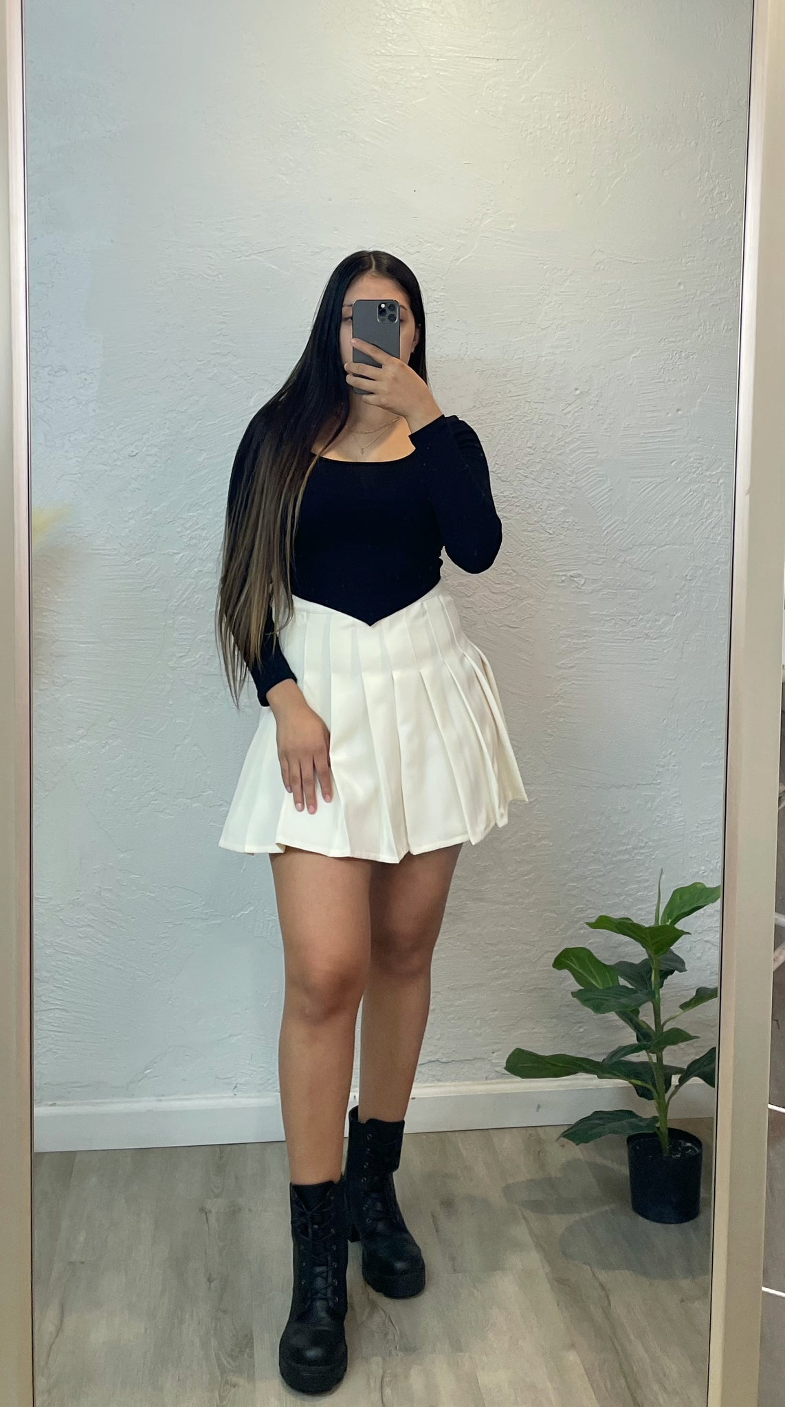 Avery Tennis Skirt (IVORY)